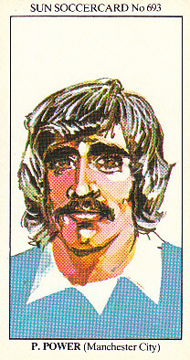 Paul Power Manchester City 1978/79 the SUN Soccercards #693